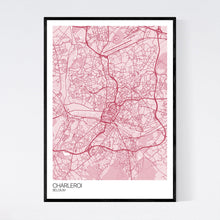 Load image into Gallery viewer, Charleroi City Map Print