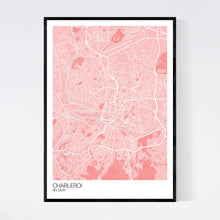 Load image into Gallery viewer, Charleroi City Map Print