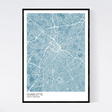Load image into Gallery viewer, Charlotte City Map Print