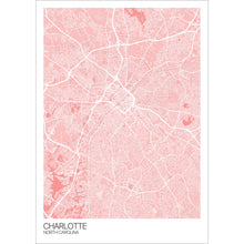 Load image into Gallery viewer, Map of Charlotte, North Carolina