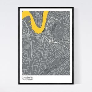 Chatham City Map Print