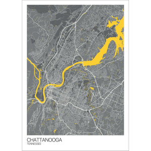 Map of Chattanooga, Tennessee