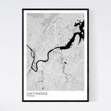 Load image into Gallery viewer, Chattanooga City Map Print