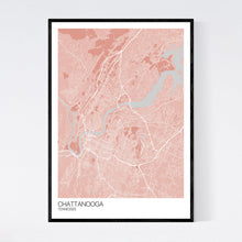 Load image into Gallery viewer, Chattanooga City Map Print