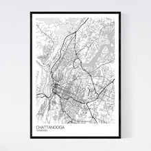 Load image into Gallery viewer, Chattanooga City Map Print