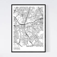 Load image into Gallery viewer, Cheadle Town Map Print