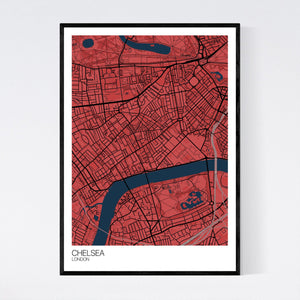 Chelsea Neighbourhood Map Print