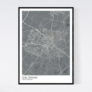 Cheltenham City Map Print