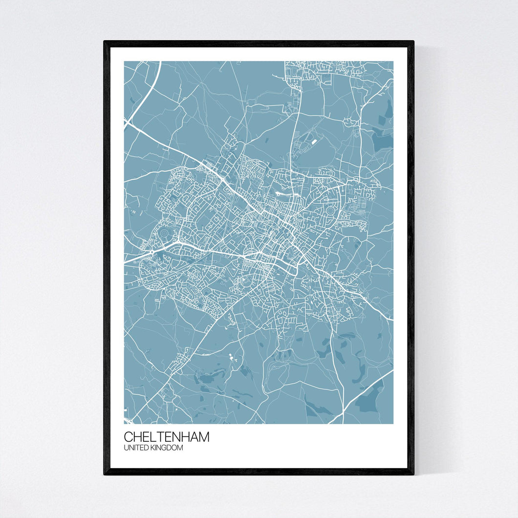 Cheltenham City Map Print