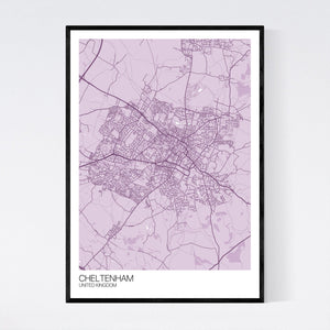 Cheltenham City Map Print