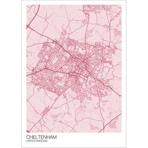 Map of Cheltenham, United Kingdom