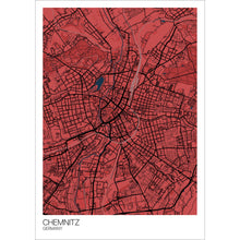 Load image into Gallery viewer, Map of Chemnitz, Germany