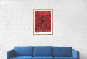 Map of Chemnitz, Germany
