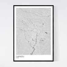 Load image into Gallery viewer, Chengdu City Map Print