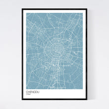 Load image into Gallery viewer, Chengdu City Map Print