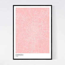Load image into Gallery viewer, Chengdu City Map Print