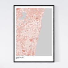 Load image into Gallery viewer, Chennai City Map Print