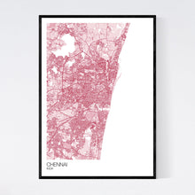 Load image into Gallery viewer, Chennai City Map Print