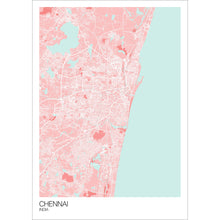 Load image into Gallery viewer, Map of Chennai, India