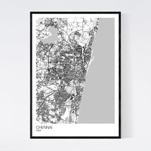Load image into Gallery viewer, Chennai City Map Print
