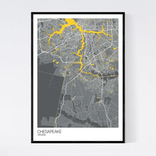 Load image into Gallery viewer, Chesapeake City Map Print