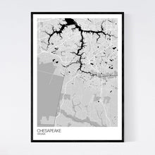 Load image into Gallery viewer, Chesapeake City Map Print