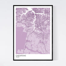 Load image into Gallery viewer, Chesapeake City Map Print