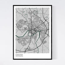 Load image into Gallery viewer, Chester City Map Print