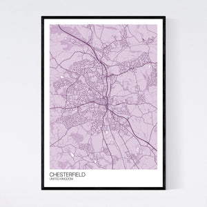Chesterfield City Map Print