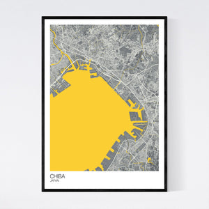 Chiba City Map Print