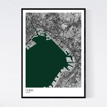 Load image into Gallery viewer, Chiba City Map Print