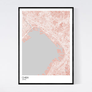 Chiba City Map Print