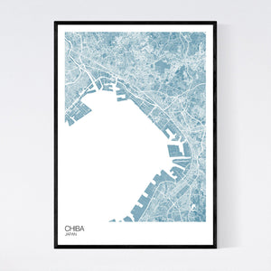 Chiba City Map Print