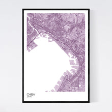 Load image into Gallery viewer, Chiba City Map Print