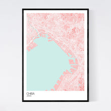 Load image into Gallery viewer, Chiba City Map Print