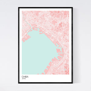 Chiba City Map Print