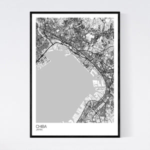 Chiba City Map Print