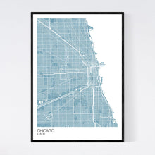 Load image into Gallery viewer, Chicago City Map Print