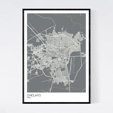 Load image into Gallery viewer, Chiclayo City Map Print