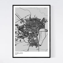 Load image into Gallery viewer, Chiclayo City Map Print
