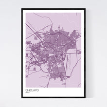 Load image into Gallery viewer, Chiclayo City Map Print