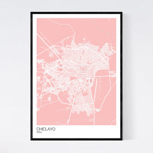 Load image into Gallery viewer, Chiclayo City Map Print