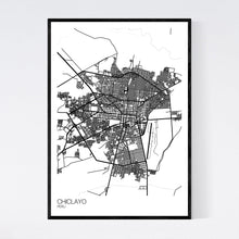 Load image into Gallery viewer, Chiclayo City Map Print