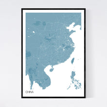 Load image into Gallery viewer, China Country Map Print