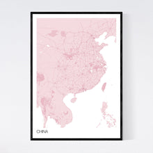 Load image into Gallery viewer, China Country Map Print