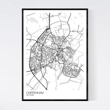 Load image into Gallery viewer, Chippenham Town Map Print