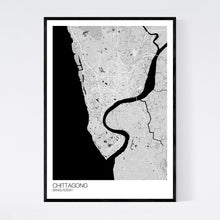 Load image into Gallery viewer, Chittagong City Map Print