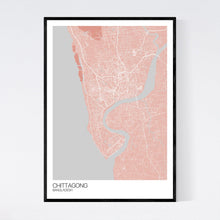 Load image into Gallery viewer, Chittagong City Map Print