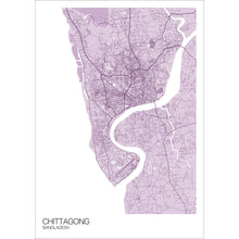 Load image into Gallery viewer, Map of Chittagong, Bangladesh
