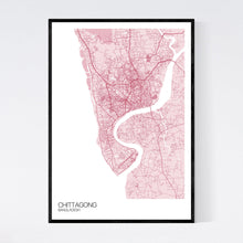 Load image into Gallery viewer, Chittagong City Map Print
